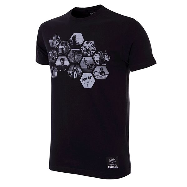 Afbeeldingen van COPA Football - George Best Hexagon T-Shirt - Zwart